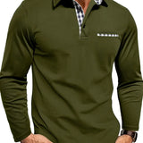 Herren-Langarm-Poloshirt