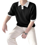 Herren-Poloshirt mit weiten Ärmeln