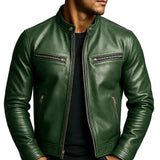 Vintage-Herren-Lederjacke