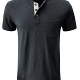 Lässiges Herren-T-Shirt aus Baumwolle