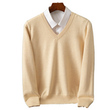 Eleganter Herrenpullover mit V-Ausschnitt