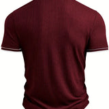 Levin Geripptes Herren-Poloshirt