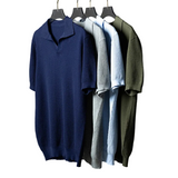 Elegantes Herren-Poloshirt aus Baumwollstrick