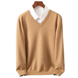 Eleganter Herrenpullover mit V-Ausschnitt