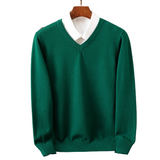 Eleganter Herrenpullover mit V-Ausschnitt