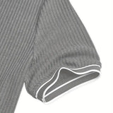 Levin Geripptes Herren-Poloshirt