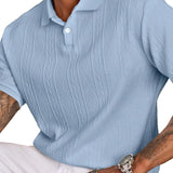 Sommer-Poloshirt für Herren mit Knopfleiste