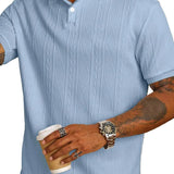 Sommer-Poloshirt für Herren mit Knopfleiste
