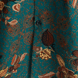 Lukas Kurzarm-Herrenhemd im Retro-Look – Grün