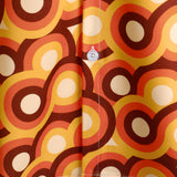 Oranges Retro-Herrenhemd im 70er-Stil