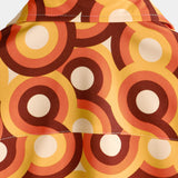 Oranges Retro-Herrenhemd im 70er-Stil