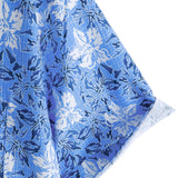 Levin Kurzarm-Herrenhemd mit Blumenmuster – Blau
