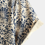 Beiges Vintage-Paisley-Herrenhemd