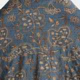Blaues Paisley-Herrenhemd im 70er-Stil