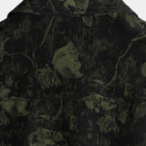 Schwarzes Hawaiihemd für Herren mit Retro-Blumen