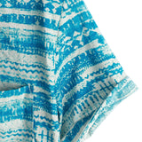 Ulrich Kurzarm-Herrenhemd im Retro-Look – Blau