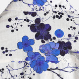 Hans Kurzarm-Herrenhemd im Retro-Look mit Blumenmuster – Blau