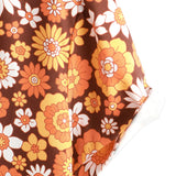 Ralf Retro-Kurzarmhemd für Herren mit Blumen – Orange