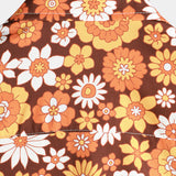 Ralf Retro-Kurzarmhemd für Herren mit Blumen – Orange