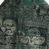 Noah Kurzarm-Herrenhemd im Retro-Look mit Paisley-Muster – Grün