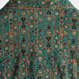 Grünes Paisley-Herrenhemd im 70er-Stil