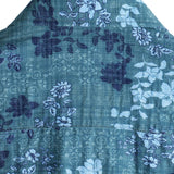 Luca Retro-Kurzarmhemd für Herren mit Blumen und Brusttasche – Blau