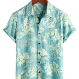 Blaues Vintage-Hawaiihemd für Herren