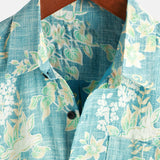 Blaues Vintage-Hawaiihemd für Herren