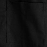 Simon Kurzarm-Herrenhemd unifarben mit Brusttasche – Schwarz