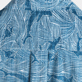 Lars Kurzarm-Herrenhemd im Hawaii-Stil mit Haimotiv – Blau