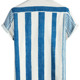Vintage-Herrenhemd mit blauen Längsstreifen