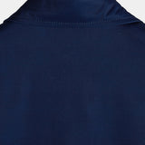 Marineblaues Aloha-Herrenhemd mit Blumen und Streifen
