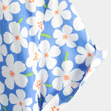 Hellblaues Herrenhemd mit Blumen