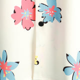 Beiges Herrenhemd mit Sommerblumen