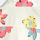 Beiges Herrenhemd mit Sommerblumen
