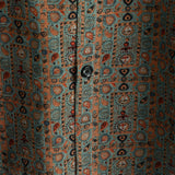 Braunes Boho-Paisley-Herrenhemd