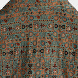 Braunes Boho-Paisley-Herrenhemd