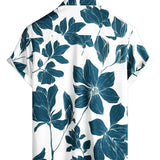Weißes Herrenhemd mit Blumen für den Strand