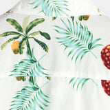 Frank Kurzarm-Herrenhemd im Hawaii-Stil mit Ananas-Print – Weiß
