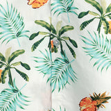 Frank Kurzarm-Herrenhemd im Hawaii-Stil mit Ananas-Print – Weiß