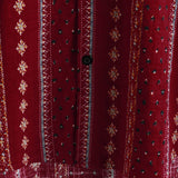 Elias Kurzarm-Herrenhemd im Retro-Look mit Streifen – Rot