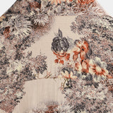 Samuel Retro-Kurzarmhemd für Herren mit Blumen – Beige