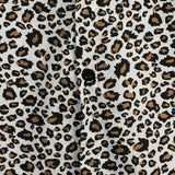 Jochen Kurzarm-Herrenhemd mit Leopardenmuster – Weiß