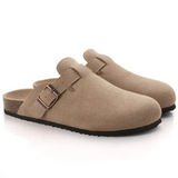 Herren-Wildlederclogs im Oxford-Stil