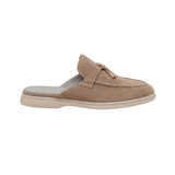 Mediterrane Herren-Mules aus Wildleder – Beige