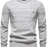 Karierter Herrenpullover – modernes Muster