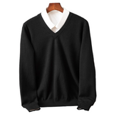 Eleganter Herrenpullover mit V-Ausschnitt