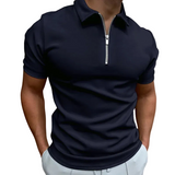 Herren-Poloshirt mit Reißverschluss