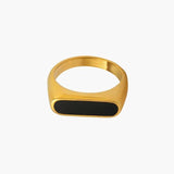 Obsidian-Ring