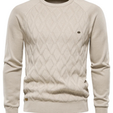 Karierter Herrenpullover – klassisches Muster